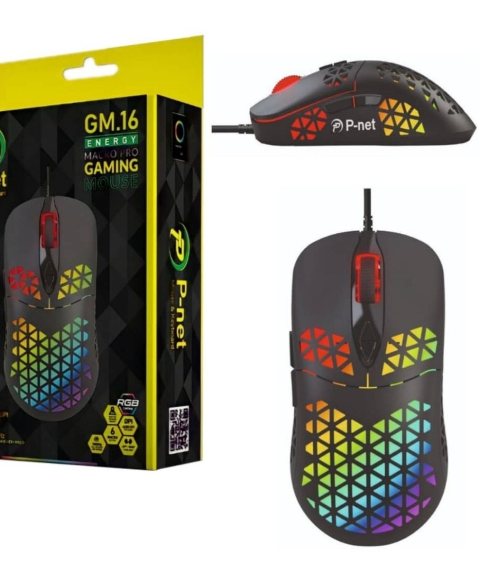 ماوس گیمینگ پی نت مدل GM16 با سیم
